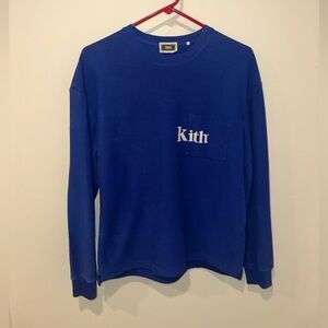KITH LONG SLEEVE T-SHIRT BLUE SIZE SMALL - VINTAGE TEE